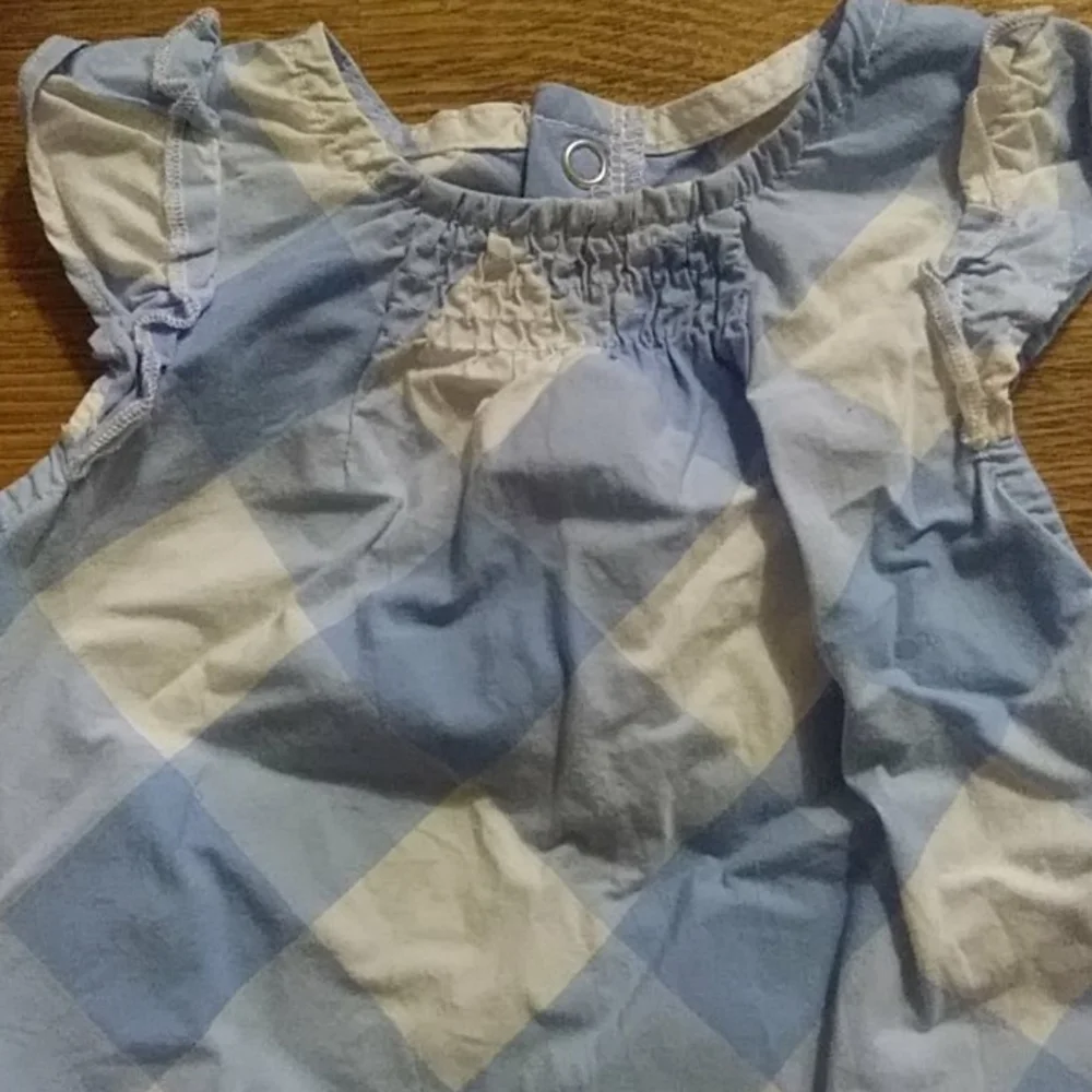 Carter's Dress Size 9 months Plaid Butterfly baby girl